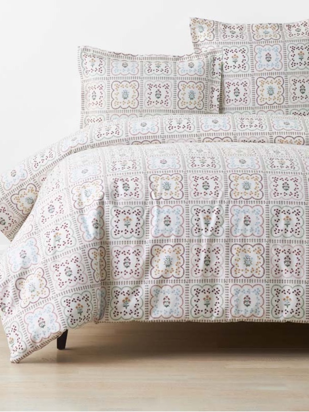 Rifle Paper Co. x Company Store Lottie Percale Queen Duvet Cover